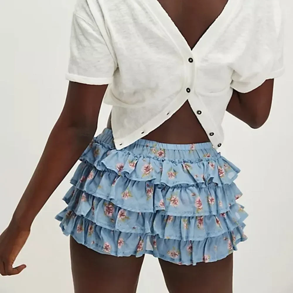 Free People Ruffle Up Shorts - Picture 2 of 2